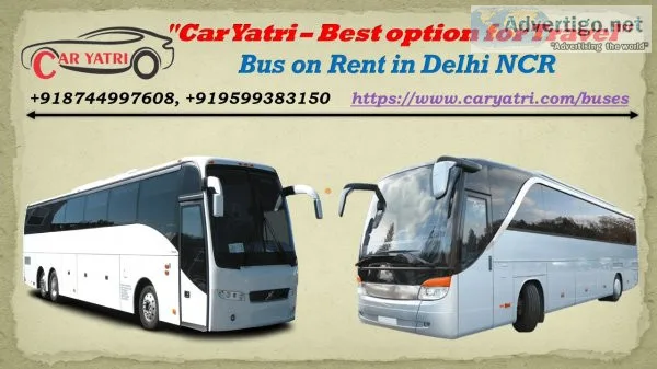 Volvo bus on rent in delhi