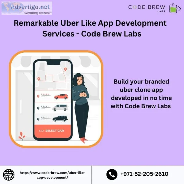 Popular uber like app development company - code brew labs