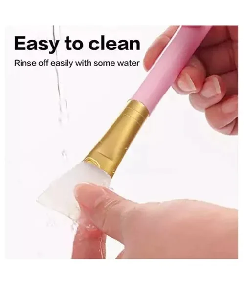 Silicon face brush applicator - glowy skin