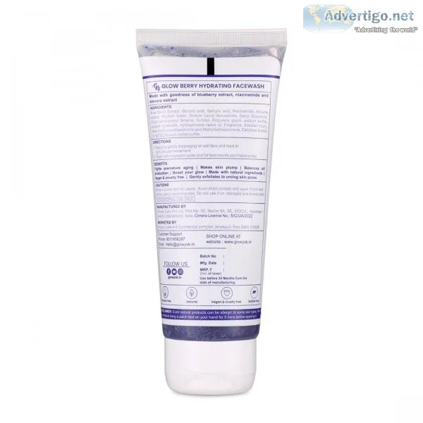 Buy blueberry facewash online - glowy skin