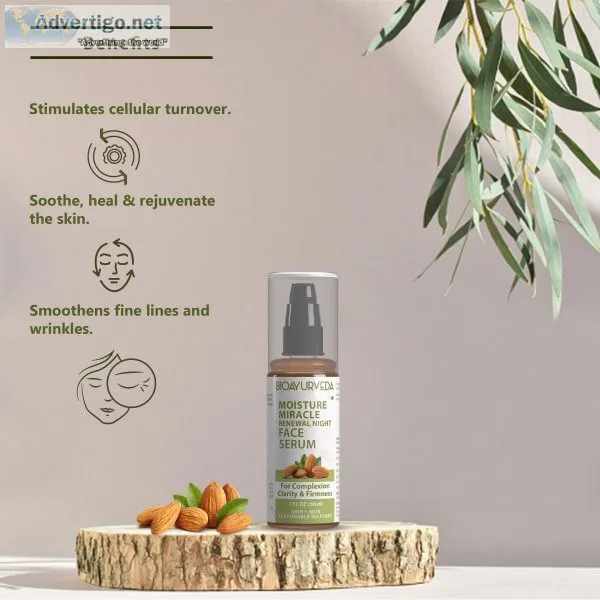 Transform your skin with miracle night face serum
