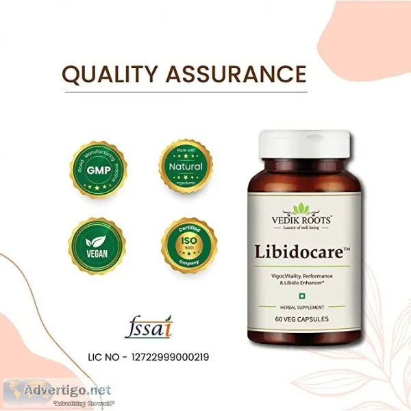 Vedikroots libidocare for vitality & performance