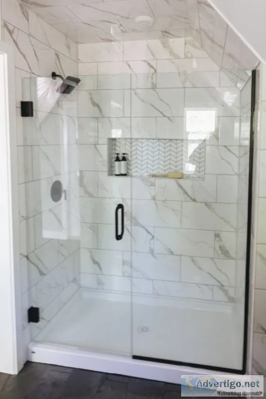 Shower glass enclosure installation