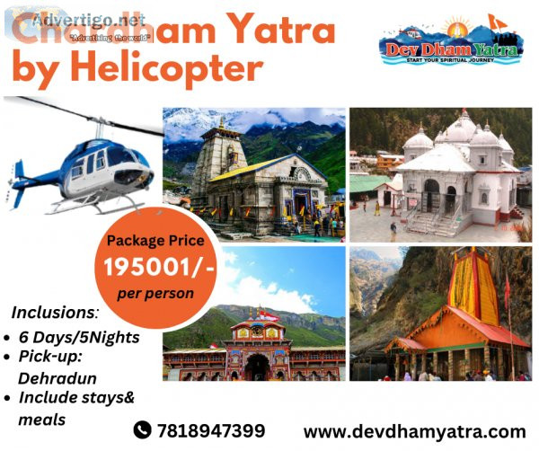 Chardham yatra by helicopter