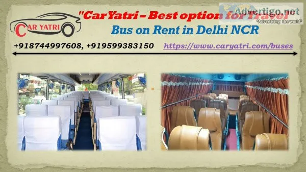 Volvo bus rental in delhi