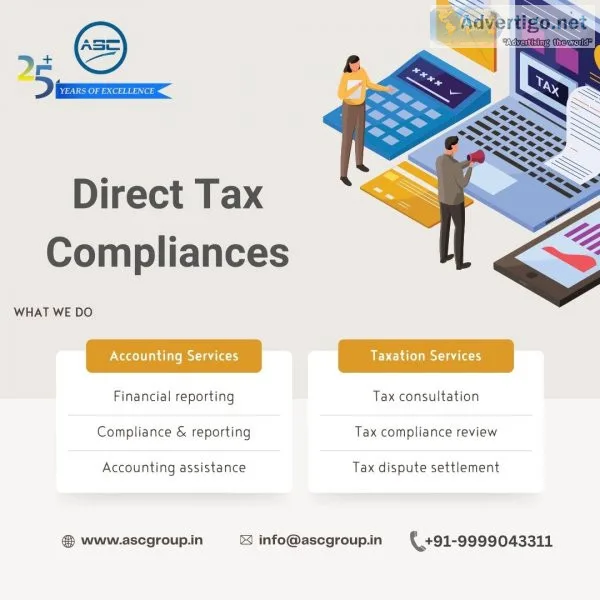 Direct tax compliance services for individuals and organizations