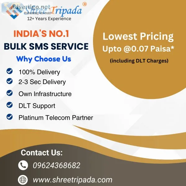 Bulk sms service provider india | try free sms now