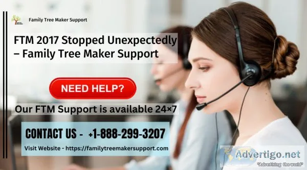 Ftm 2017 stopped unexpectedly ? family tree maker support