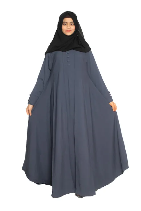 Buy modest city self design plain bottle grey front 4 button aba