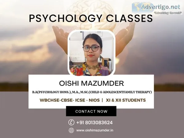 Best psychology teacher in kolkata | oishi mazumder