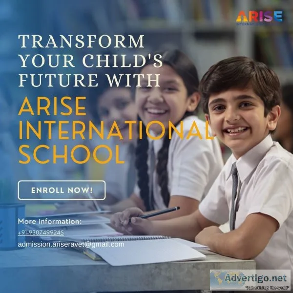 Transform your child s future with arise international school