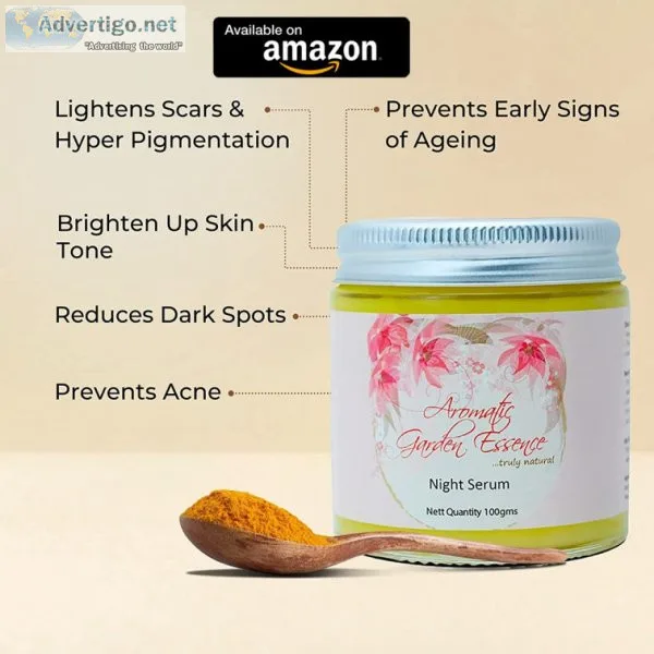 Age night serum for glowing skin