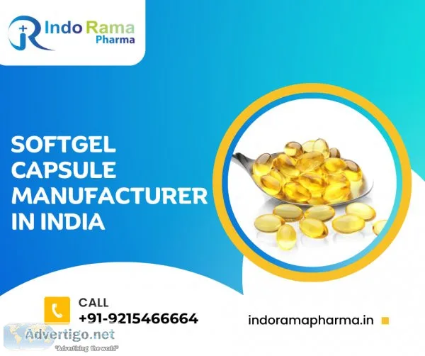 Softgel capsule manufacturer in india