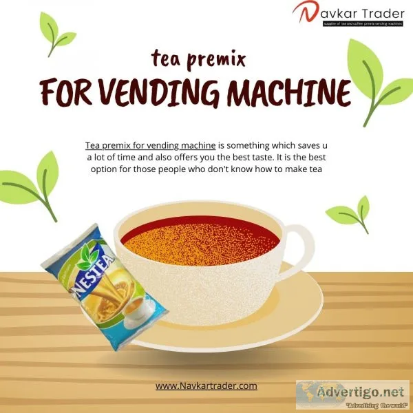 Enjoy the best tea premix for vending machine