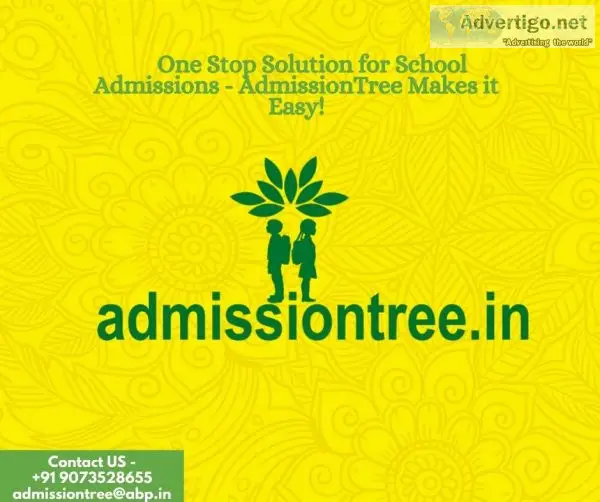 One stop solution for school admissions - admissiontree makes it