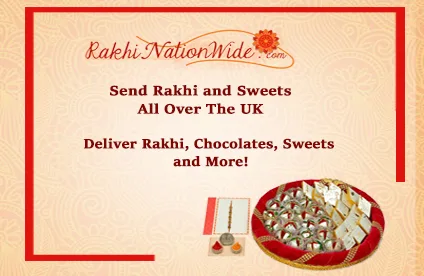 Delight your loved ones in the uk with a rakhi and sweets combo 