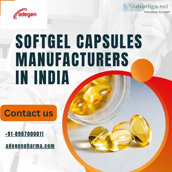 Softgel capsules manufacturers in india