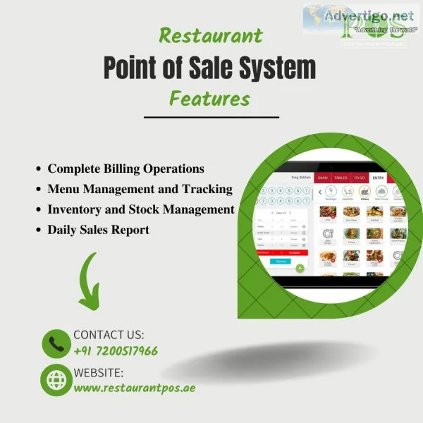 Quick service restaurant pos system uae/easy pos system for rest