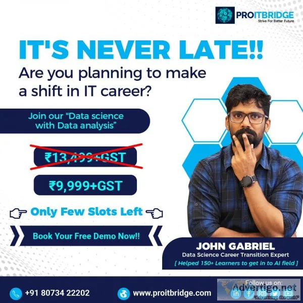 Check out our best data science institute in bangalore and level
