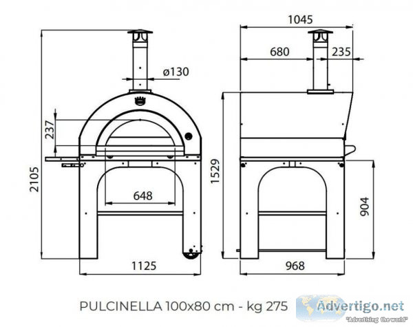 Limited stocks clementi pulcinella pizza oven