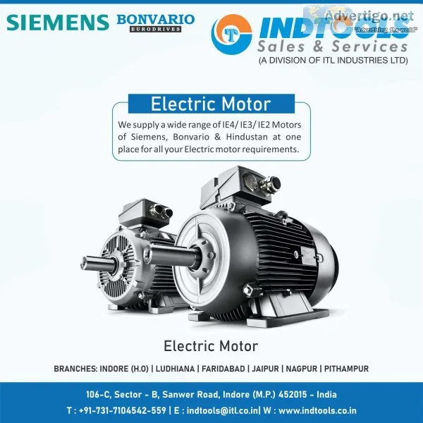 Bonvario, siemens, hindustan electric motor authorised distibuto