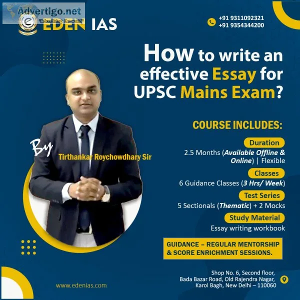 How do i write an essay with good structure for upsc?