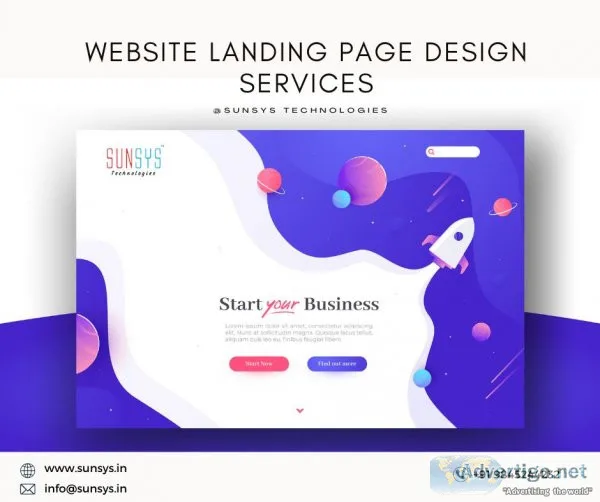 Website landing page design services