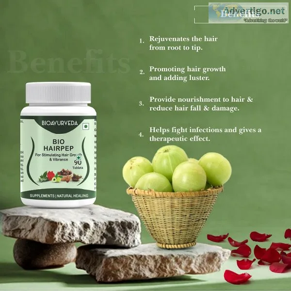 Ditch hair loss & welcome its growth with hairpep tablets