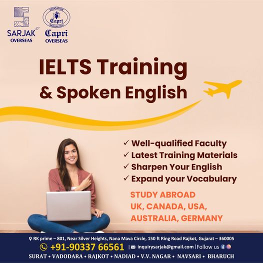 Sarjak overseas education consultant - ielts classes - study abr