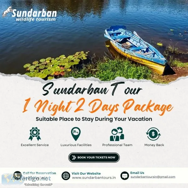 Book sundarban tour 1 night 2 days with sundarban wildlife touri