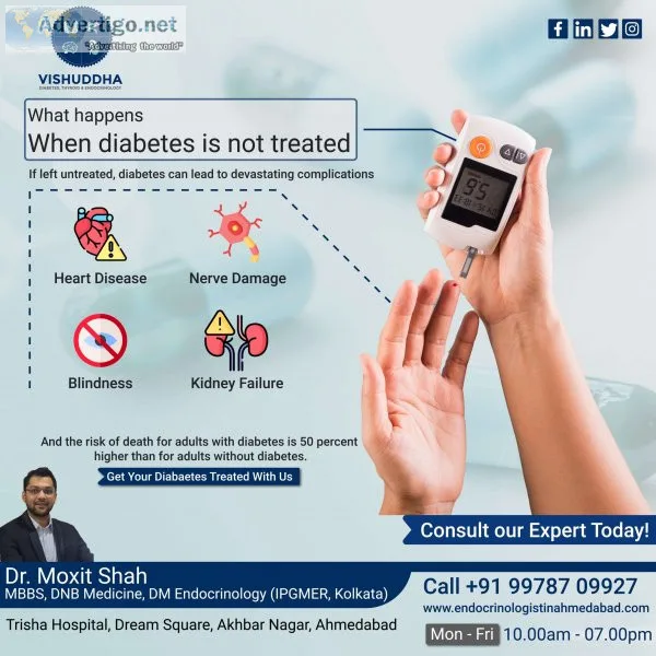 Diabetes specialist in ahmedabad - dr. moxit shah