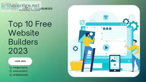 Top 10 free website builders 2023