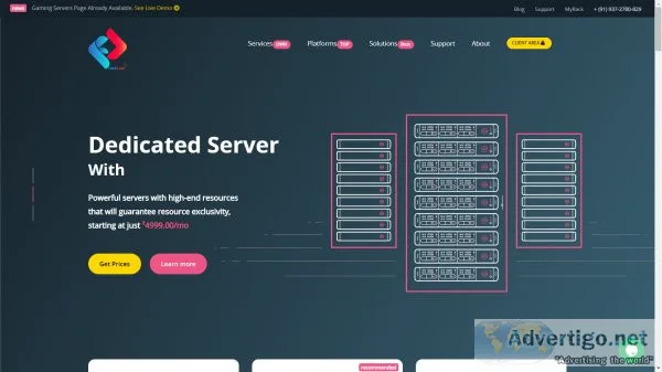 Dedicated server hosting