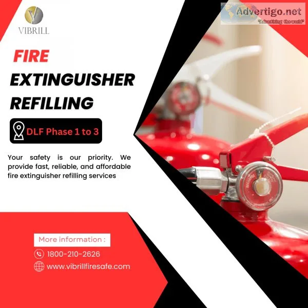 Fire extinguisher refilling in dlf phase 1 to 3