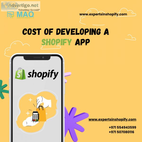 Cost of developing a shopify app