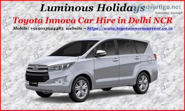 Toyota innova crysta hire in delhi
