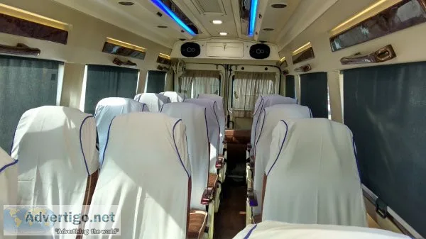 20 seater tempo traveller on rent in delhi