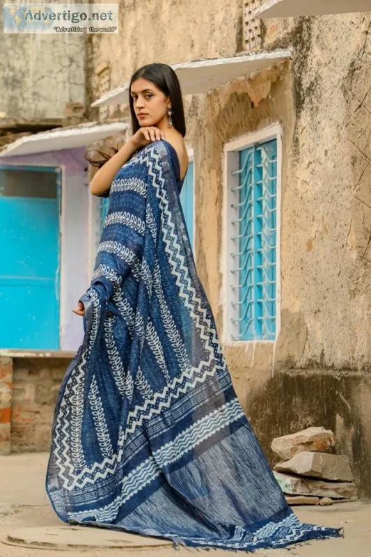 Buy cotton slub sarees online by sootisyahi