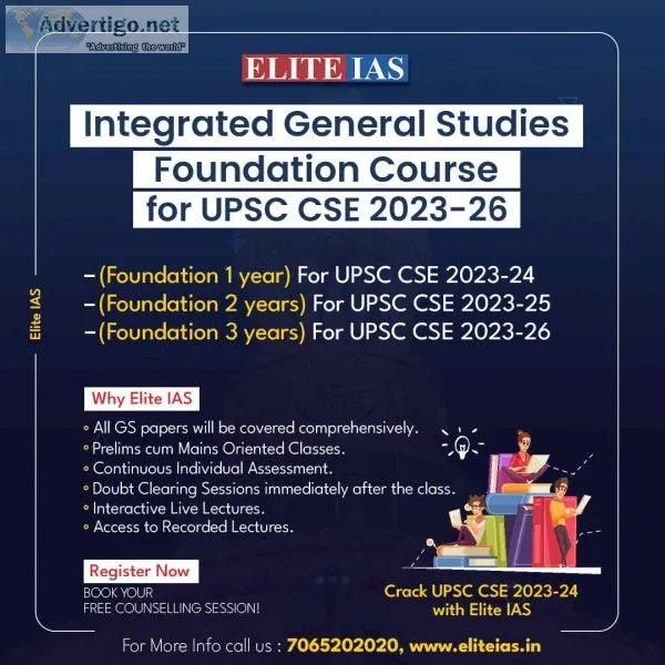 Crack ias exam with elite ias coaching in delhi - enroll now