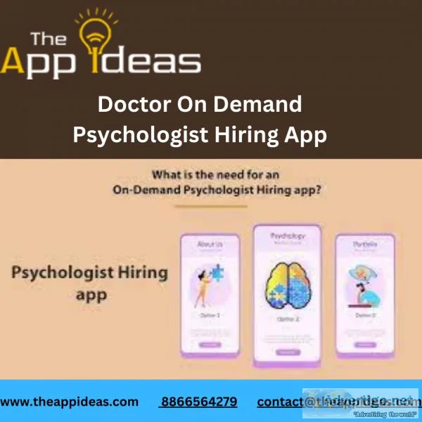 Doctor on demand psychologist hiring app - the app ideas