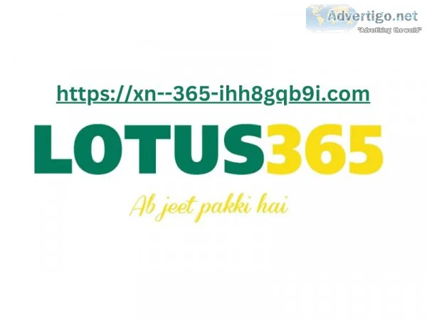 Lotus 365 is the name of india s top gaming website