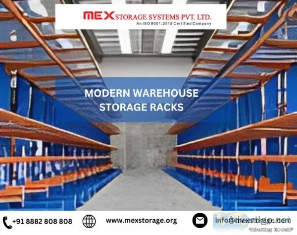 Modern warehouse storage racks