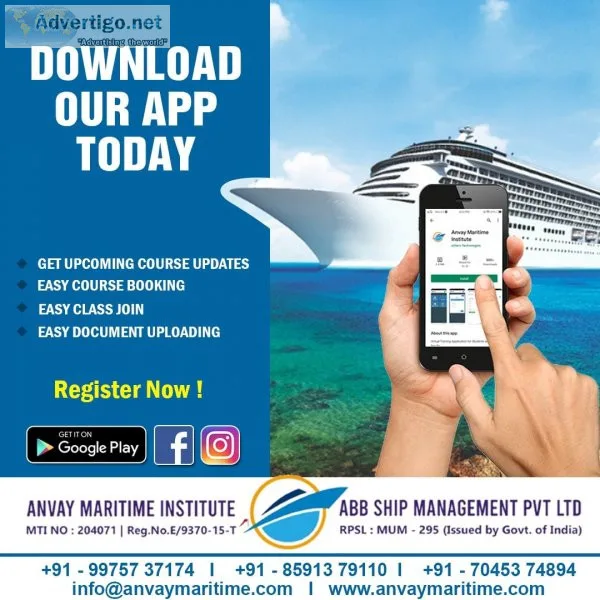 Stcw basic safety training near me | anvay maritime institute