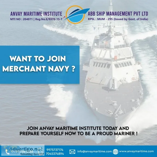 Merchant navy academy in india | anvay maritime institute