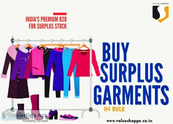 Trusted branded surplus garments wholesaler in india - valueshop