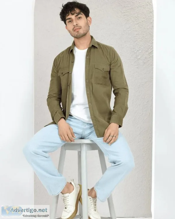 Solid shirts for men online | dimeh