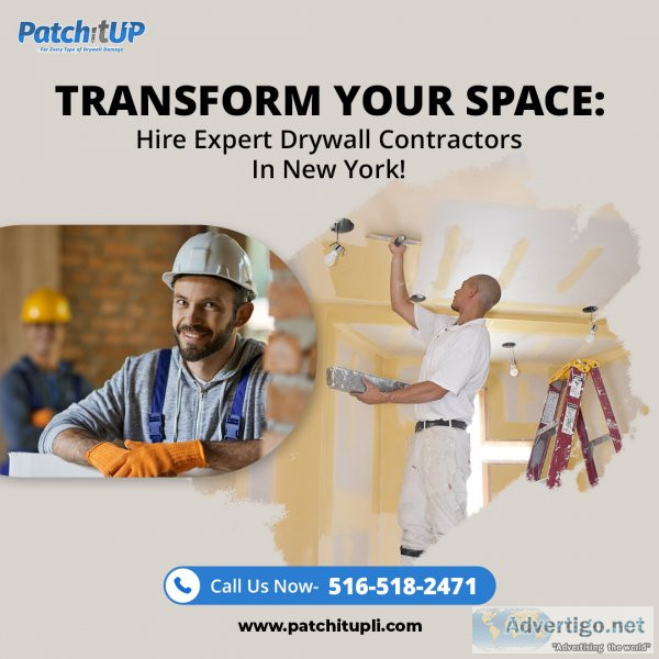 Professional drywall contractor in new york | patch it up