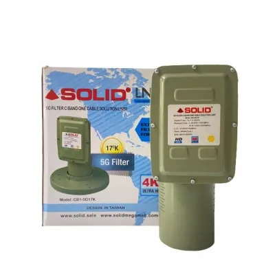Solid 5g filter c-band one cable solution lnbf
