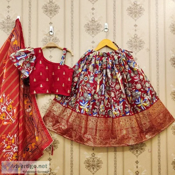 Kalmkari lehanga choli