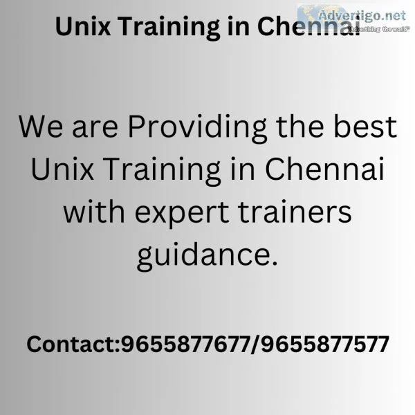 Unix training in chennai
